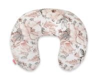 Poduszka rogal do karmienia fasolka + zdejmowana poszewka - Róże sepia