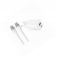 Szybka ładowarka GaN 45W 2 wejścia USB i USB-C z kablem do Huawei P Smart Z