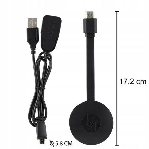 BEZPRZEWODOWY ADAPTER WIFI HDMI MIRRORSCREEN CHROMECAST 2W1 na Arena.pl