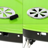 Grill węglowy podróżny limonka kompaktowy lekki idealny na piknik 34cm