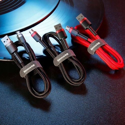 Baseus Nylonowy kabel przewód Micro USB 1.5A 2M microUSB CAMKLF-C91 na Arena.pl