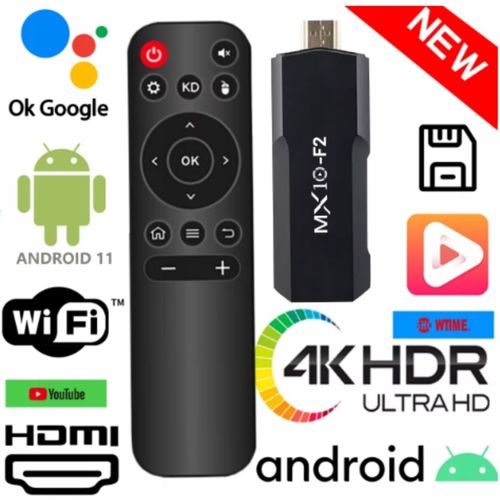 TV STICK ODTWARZACZ MULTIMEDIALNY ANDROID SMART TV 4K 1 GB 8 GB na Arena.pl