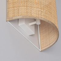 Ekologiczna lampa ścienna Boho ABR-KL-BH-E14 Abruzzo ratan brązowy