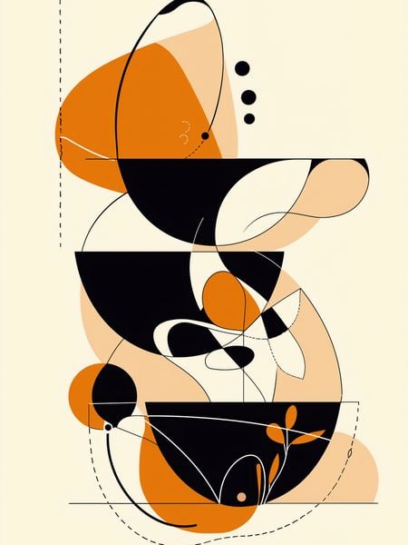 Plakat 60x80cm Taneczne Kręgi zdjęcie 1