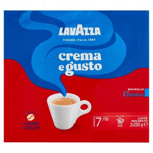 Kawa na włoski rynek mielona Caffe' Crema e Gusto classico 2x250g - na Arena.pl