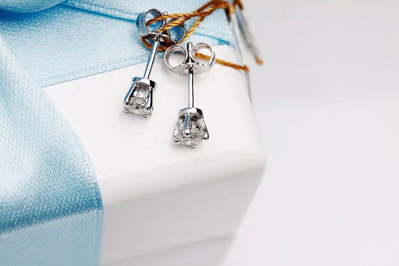 Emaga Złote kolczyki KBD4820 - Diament zdjęcie 12