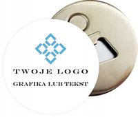 Otwieracz magnes REKLAMOWY WŁASNY WZÓR LOGO FIRMY DOWOLNA GRAFIKA NAPIS