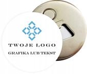 Otwieracz magnes REKLAMOWY WŁASNY WZÓR LOGO FIRMY DOWOLNA GRAFIKA NAPIS