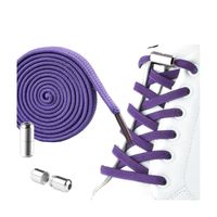 sznurówki do butów elastyczne bez wiązania 2szt fioletowe sdb01fio