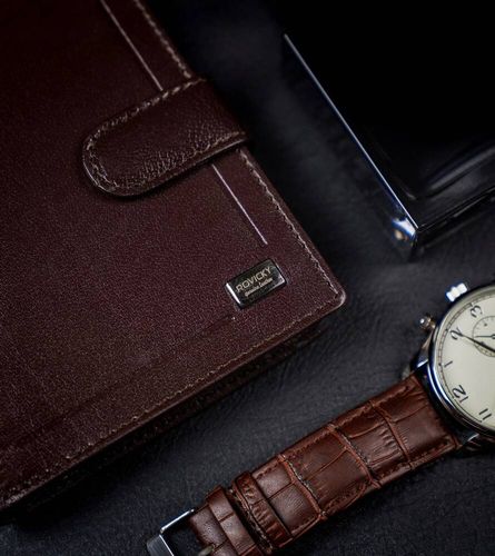 elegancki portfel męski ze skóry naturalnej - rovicky na Arena.pl