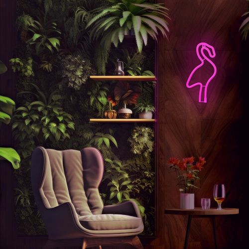 Neon LED FLAMING różowy Bat + USB FLNE18 Forever Light na Arena.pl