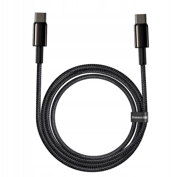 Baseus kabel Tungsten PD USB-C - USB-C 2,0 m czarny 100W zdjęcie 2