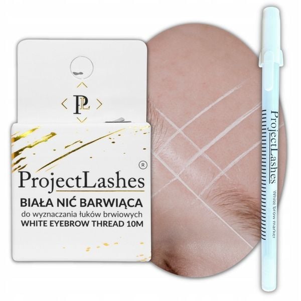 Nić Barwiąca do brwi + pisak WHITE BROW MARKER zdjęcie 1