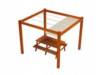 ROLETA RZYMSKA POZIOMA WODOSZCZELNA ZWIJANA NA DACH PERGOLI BEŻOWA 3X3