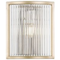 Klasyczna Lampa ścienna SERGIO W0528-01A-V6AC szklana kinkiet złoty