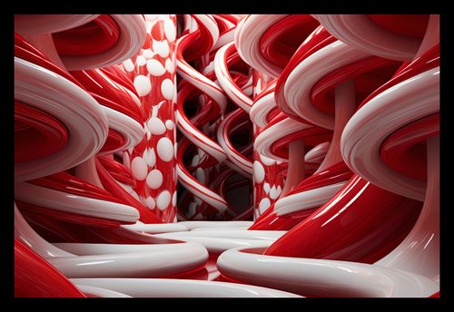 Plakat 30x20cm Czerwone Wiry na Arena.pl