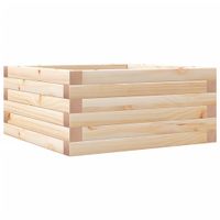 Donica ogrodowa, 50x50x23 cm, lite drewno sosnowe