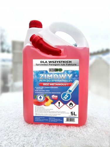 ZIMOWY PŁYN DO SPRYSKIWACZY PIĘKNY ZAPACH bez TRUJĄCEGO METANOLU !! -22 10L na Arena.pl