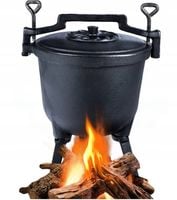 KOCIOŁEK ŻELIWNY GARNEK MYŚLIWSKI WĘGIERSKI PIECZONKI NA OGNISKO GRILL 8L