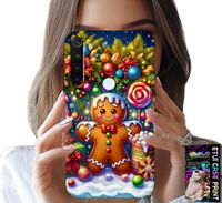 ETUI DO XIAOMI NOTE 8T - PIERNIK, CUKIERKOWE WZORY ŚWIĘTA + SZKŁO
