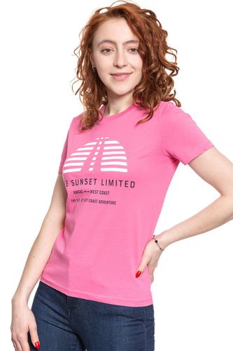 LEE T SHIRT DAMSKI SUNSET TEE CHROME PINK L42XEPNE S na Arena.pl