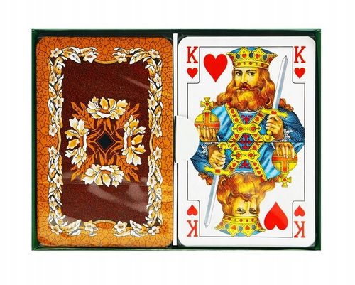 Karty podwójne, liście dębu. Piatnik na Arena.pl