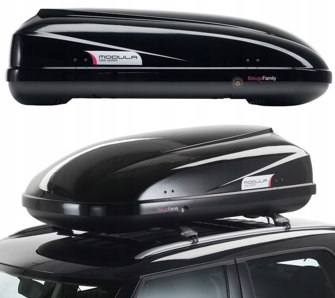 BOX DACHOWY BAGAŻNIK MODULA BELUGA 460L MOCS0328 CZARNY POŁYSK zdjęcie 3