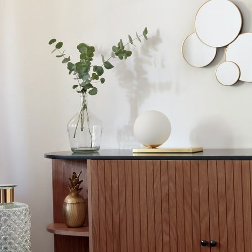 Lampka nocna Dris złota 17cm na Arena.pl