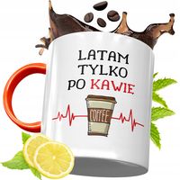 Kubek Pomarańczowy Dla Pilota Prezent Z Nadrukiem Ze Zdjęciem