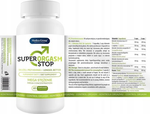 Medica Super Orgasm Stop - 60 kaps. na Arena.pl
