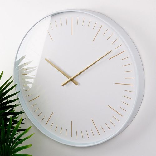 Zegar ścienny biały złoty 50 cm na Arena.pl