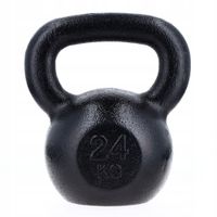 KETTLEBELL ODWAŻNIK DO ĆWICZEŃ KETTLE HANTLA HANTEL ŻELIWNY FITNESS 24KG