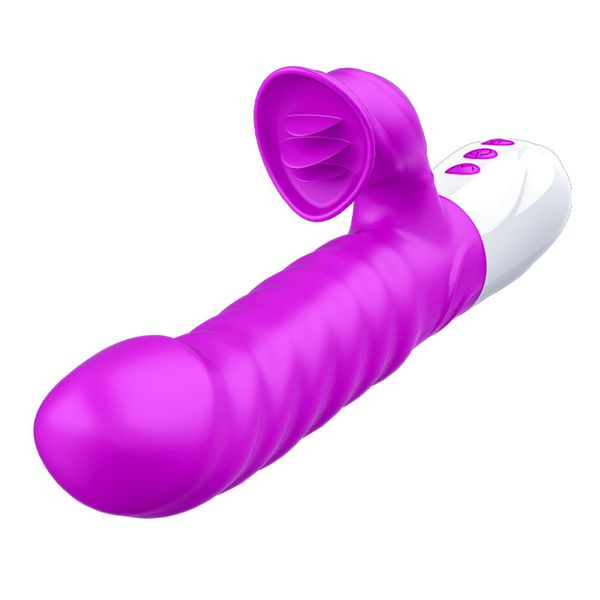 Wibrator-Silicon, Vibrator 7 Function and Heating Mode, PURPLE zdjęcie 4