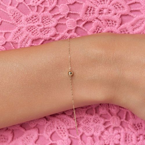 złota bransoletka z kuleczką - bzx6481 na Arena.pl