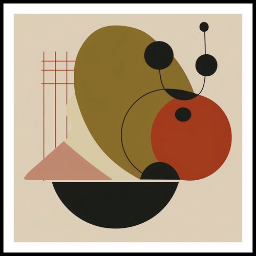 Plakat 100x100cm Geometryczny Balans na Arena.pl