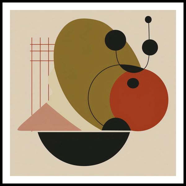 Plakat 100x100cm Geometryczny Balans zdjęcie 3