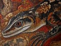 Plakat 80x60cm Oko Jaszczurki