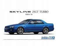 AOSHIMA 2001 NISSAN SKYLINE ER34 25GT-V Turbo 1:24