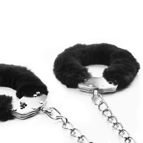 fetish pleasure fluffy leg cuffs black na Arena.pl