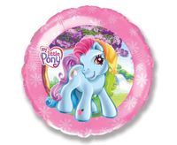 Balon foliowy okrągły Ponny My Little Pony, 45 cm