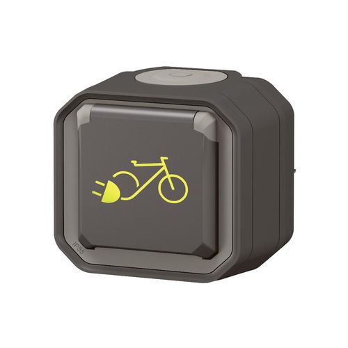 Nowe Plexo - Gniazdo 2P+Z do pojazdów elektrycznych dwukołowych, komplet natynkowy 16A-250V~ - antracyt - Legrand 069787L na Arena.pl