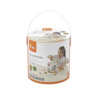 DLA DZIECI GRA W CIEMNO DREWNIANA KLOCKI