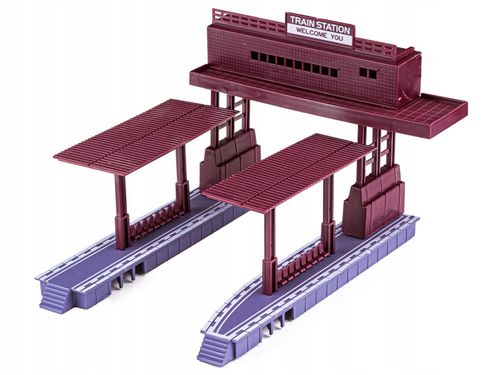 Ogromna Realistyczna Kolejka + 6 Wagonów 6 Drzew 2 Perony Skala 1:87 na Arena.pl