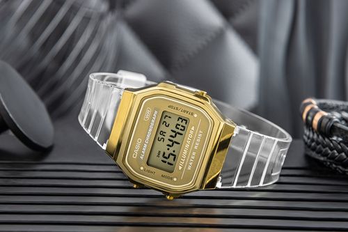 zegarek damski casio vintage a168xesg-9aef + box na Arena.pl