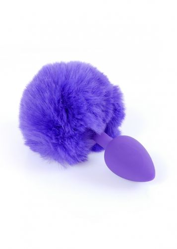 plug jewellery silicon plug   bunny tail   purple na Arena.pl