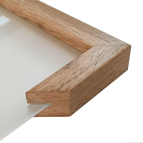 Zestaw 2 półek wiszących AURIS 60 cm dąb wotan / satyna na Arena.pl