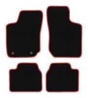 Dywaniki welurowe CARLUX-RED do Opel Corsa B 1993-2001, czarne/czerwone