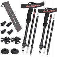 KIJE TREKKINGOWE SKŁADANE KIJKI W GÓRY DO CHODZENIA REGULOWANE 2SZT JAKOŚĆ