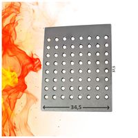 RUSZT Kominkowy ŻELIWNY 37,5X34,5 Dziurkowany Do Kominka Pieca Na Palenisko