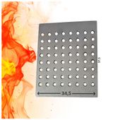 RUSZT Kominkowy ŻELIWNY 37,5X34,5 Dziurkowany Do Kominka Pieca Na Palenisko